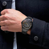 Buy Shop Armani Exchange Hampton Chronograph Black Dial Black Steel Strap Watch For Men - AX2189 USA Online