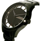Buy Shop Armani Exchange Hampton Chronograph Black Dial Black Steel Strap Watch For Men - AX2189 USA Online