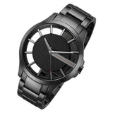 Buy Shop Armani Exchange Hampton Chronograph Black Dial Black Steel Strap Watch For Men - AX2189 USA Online