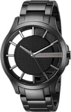 Buy Shop Armani Exchange Hampton Chronograph Black Dial Black Steel Strap Watch For Men - AX2189 USA Online