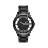 Buy Shop Armani Exchange Hampton Chronograph Black Dial Black Steel Strap Watch For Men - AX2189 USA Online