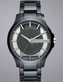 Buy Shop Armani Exchange Hampton Chronograph Black Dial Black Steel Strap Watch For Men - AX2189 USA Online