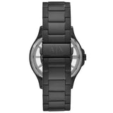 Buy Shop Armani Exchange Hampton Chronograph Black Dial Black Steel Strap Watch For Men - AX2192 USA Online