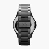 Buy Shop Armani Exchange Hampton Chronograph Black Dial Black Steel Strap Watch For Men - AX2192 USA Online