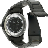 Buy Shop Armani Exchange Hampton Chronograph Black Dial Black Steel Strap Watch For Men - AX2192 USA Online