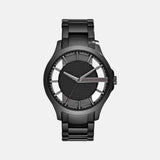 Buy Shop Armani Exchange Hampton Chronograph Black Dial Black Steel Strap Watch For Men - AX2192 USA Online