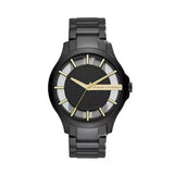 Buy Shop Armani Exchange Hampton Chronograph Black Dial Black Steel Strap Watch For Men - AX2192 USA Online