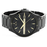 Buy Shop Armani Exchange Hampton Chronograph Black Dial Black Steel Strap Watch For Men - AX2413 USA Online