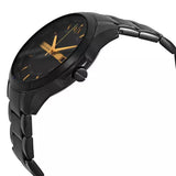 Buy Shop Armani Exchange Hampton Chronograph Black Dial Black Steel Strap Watch For Men - AX2413 USA Online