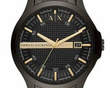 Buy Shop Armani Exchange Hampton Chronograph Black Dial Black Steel Strap Watch For Men - AX2413 USA Online