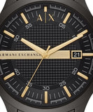 Buy Shop Armani Exchange Hampton Chronograph Black Dial Black Steel Strap Watch For Men - AX2413 USA Online