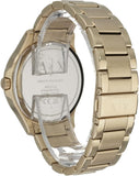 Buy Shop Armani Exchange Hampton Chronograph Black Dial Gold Steel Strap Watch For Men - AX2122 USA Online