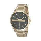 Buy Shop Armani Exchange Hampton Chronograph Black Dial Gold Steel Strap Watch For Men - AX2122 USA Online