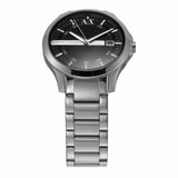 Buy Shop Armani Exchange Hampton Chronograph Black Dial Silver Steel Strap Watch For Men - AX2103 USA Online