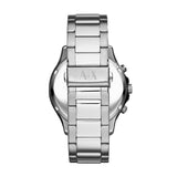 Buy Shop Armani Exchange Hampton Chronograph Black Dial Silver Steel Strap Watch For Men - AX2152 USA Online