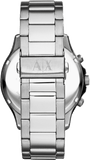 Buy Shop Armani Exchange Hampton Chronograph Black Dial Silver Steel Strap Watch For Men - AX2152 USA Online