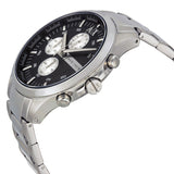 Buy Shop Armani Exchange Hampton Chronograph Black Dial Silver Steel Strap Watch For Men - AX2152 USA Online