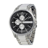 Buy Shop Armani Exchange Hampton Chronograph Black Dial Silver Steel Strap Watch For Men - AX2152 USA Online