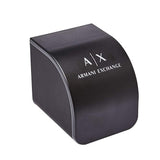 Buy Shop Armani Exchange Hampton Chronograph Black Dial Silver Steel Strap Watch For Men - AX2163 USA Online