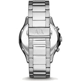 Buy Shop Armani Exchange Hampton Chronograph Black Dial Silver Steel Strap Watch For Men - AX2163 USA Online
