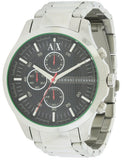 Buy Shop Armani Exchange Hampton Chronograph Black Dial Silver Steel Strap Watch For Men - AX2163 USA Online