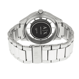 Buy Shop Armani Exchange Hampton Chronograph Black Dial Silver Steel Strap Watch For Men - AX2179 USA Online