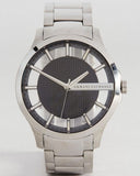 Buy Shop Armani Exchange Hampton Chronograph Black Dial Silver Steel Strap Watch For Men - AX2179 USA Online