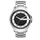 Buy Shop Armani Exchange Hampton Chronograph Black Dial Silver Steel Strap Watch For Men - AX2179 USA Online