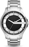 Buy Shop Armani Exchange Hampton Chronograph Black Dial Silver Steel Strap Watch For Men - AX2179 USA Online
