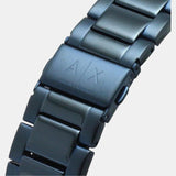 Buy Shop Armani Exchange Hampton Chronograph Blue Dial Blue Steel Strap Watch For Men - AX2430 USA Online