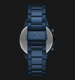 Buy Shop Armani Exchange Hampton Chronograph Blue Dial Blue Steel Strap Watch For Men - AX2430 USA Online