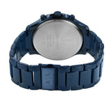 Buy Shop Armani Exchange Hampton Chronograph Blue Dial Blue Steel Strap Watch For Men - AX2430 USA Online