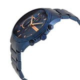 Buy Shop Armani Exchange Hampton Chronograph Blue Dial Blue Steel Strap Watch For Men - AX2430 USA Online