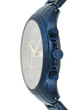 Buy Shop Armani Exchange Hampton Chronograph Blue Dial Blue Steel Strap Watch For Men - AX2430 USA Online