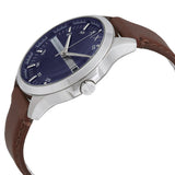 Buy Shop Armani Exchange Hampton Chronograph Blue Dial Brown Leather Strap Watch For Men - AX2133 USA Online