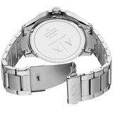 Buy Shop Armani Exchange Hampton Chronograph Blue Dial Silver Steel Strap Watch For Men - AX2132 USA Online