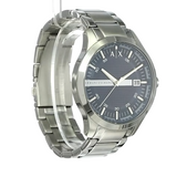 Buy Shop Armani Exchange Hampton Chronograph Blue Dial Silver Steel Strap Watch For Men - AX2132 USA Online