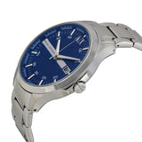 Buy Shop Armani Exchange Hampton Chronograph Blue Dial Silver Steel Strap Watch For Men - AX2132 USA Online