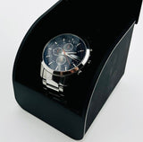 Buy Shop Armani Exchange Hampton Chronograph Blue Dial Silver Steel Strap Watch For Men - AX2155 USA Online
