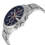 Buy Shop Armani Exchange Hampton Chronograph Blue Dial Silver Steel Strap Watch For Men - AX2155 USA Online