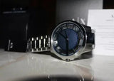 Buy Shop Armani Exchange Hampton Chronograph Blue Dial Silver Steel Strap Watch For Men - AX2178 USA Online