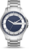 Buy Shop Armani Exchange Hampton Chronograph Blue Dial Silver Steel Strap Watch For Men - AX2178 USA Online