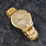 Buy Shop Armani Exchange Hampton Chronograph Gold Dial Gold Steel Strap Watch For Men - AX2415 USA Online