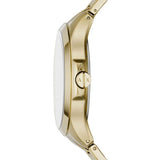 Buy Shop Armani Exchange Hampton Chronograph Gold Dial Gold Steel Strap Watch For Men - AX2415 USA Online