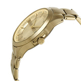 Buy Shop Armani Exchange Hampton Chronograph Gold Dial Gold Steel Strap Watch For Men - AX2415 USA Online