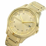 Buy Shop Armani Exchange Hampton Chronograph Gold Dial Gold Steel Strap Watch For Men - AX2415 USA Online