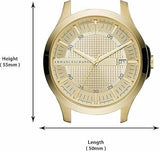 Buy Shop Armani Exchange Hampton Chronograph Gold Dial Gold Steel Strap Watch For Men - AX2415 USA Online