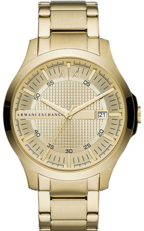 Buy Shop Armani Exchange Hampton Chronograph Gold Dial Gold Steel Strap Watch For Men - AX2415 USA Online