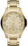 Buy Shop Armani Exchange Hampton Chronograph Gold Dial Gold Steel Strap Watch For Men - AX2415 USA Online