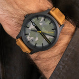 Buy Shop Armani Exchange Hampton Chronograph Green Dial Brown Leather Strap Watch For Men - AX2412 USA Online